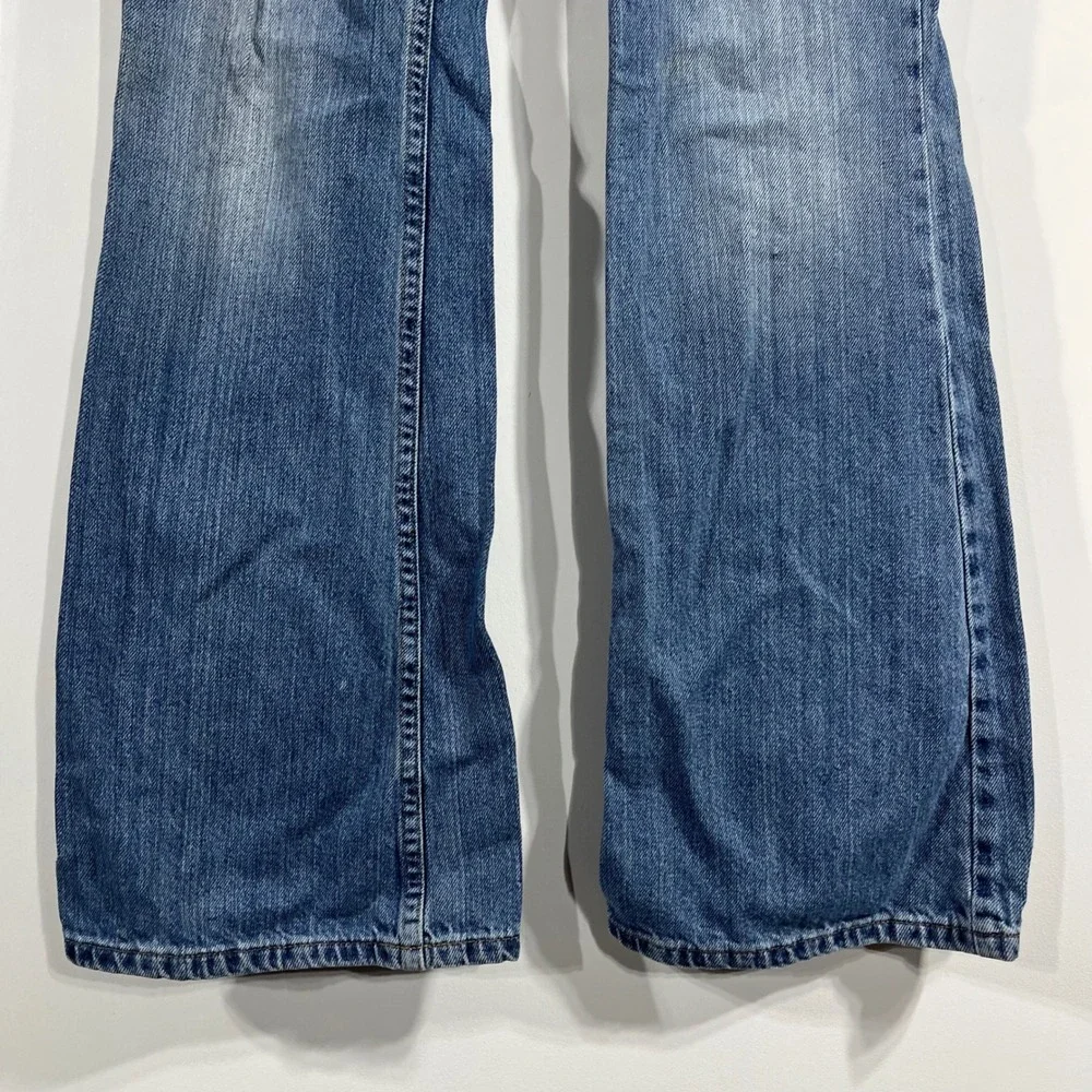 American Eagle Retro 70s Hipster Flare Jeans Womens 6Y2K Low‎ Rise Bell Bottoms